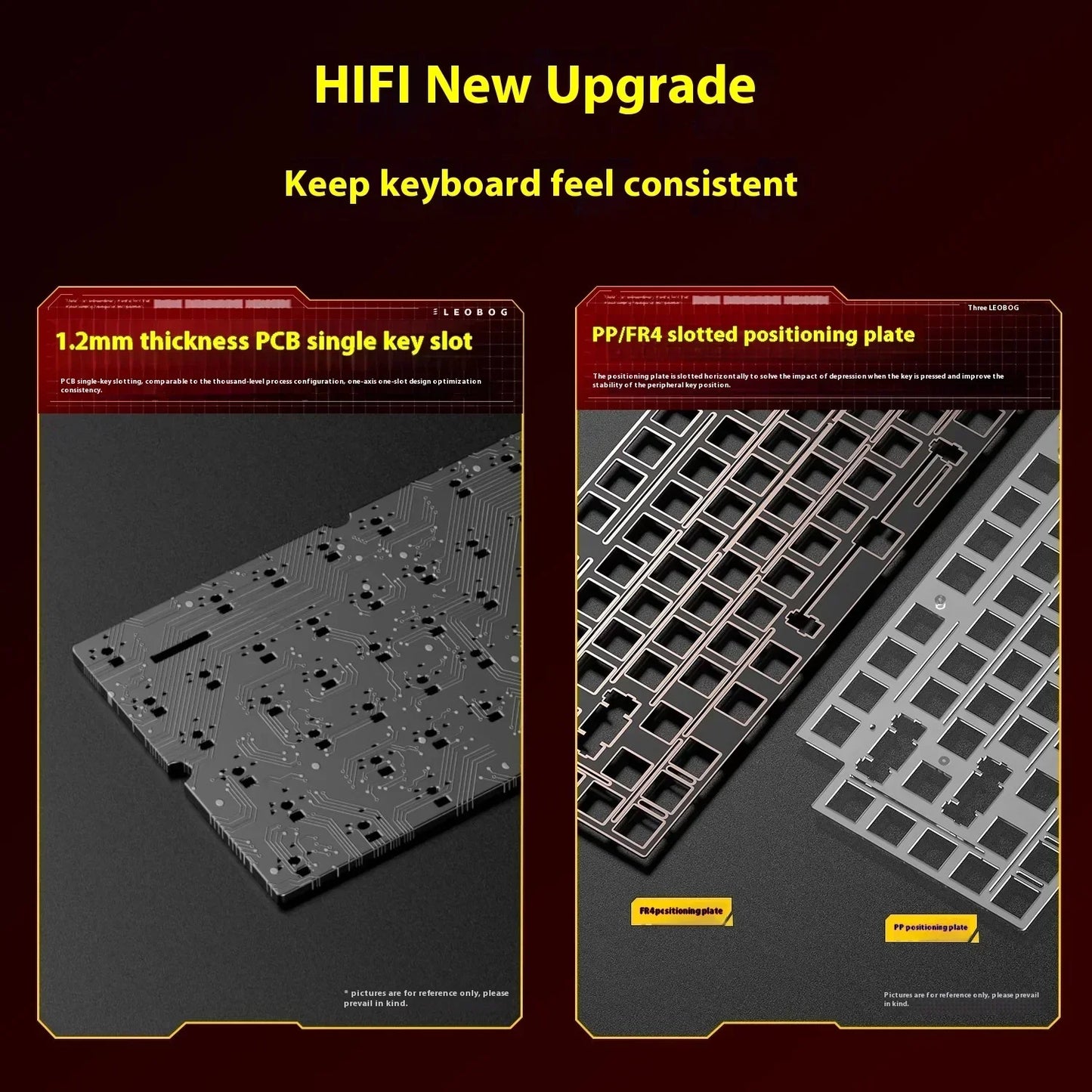 Kit de Teclado Mecânico LEOBOG Hi75C 3 Modos/Com Fio Hot-Swap com Botão Rotativo RGB, Liga de Alumínio, Montagem Gasket, Kit de Teclado Hi75C Personalizado para PC, Presente