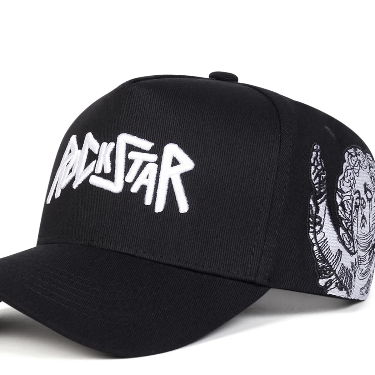 Șepci de baseball unisex ROCKSTAR cu broderie cu litere, pentru primăvară și toamnă, pentru activități în aer liber, reglabile, casual, cu protecție solară, șepci sportive