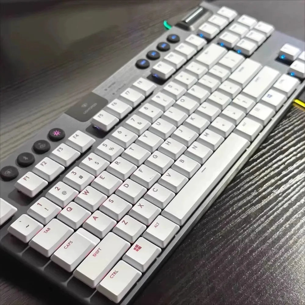 Tecla texturizada antideslizante transparente retroiluminada G915 913 TKL G815 G813, compatible con teclado mecánico Logitech