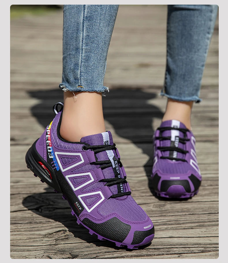 Women's Waterproof Hiking Shoes Outdoor Sports Shoes Women's Walking Travel Sports Shoes Bicycle Sports Shoes Running Sports Sho