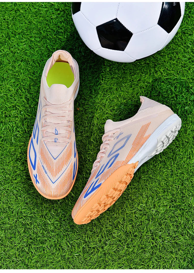 New Men's Soccer Shoes Futsal Football Boots Sneakers Match Grass Cleats High-Quality Non-Slip Indoor Hot-Selling High-Top Outdoor