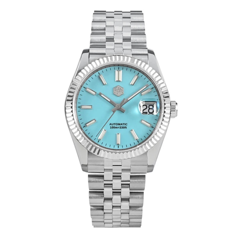 San Martin 36.5mm Men's Dress Watch Top Brand Luxury Automatic Mechanical Fashion Couples Watches Sapphire Waterproof 100m BGW9