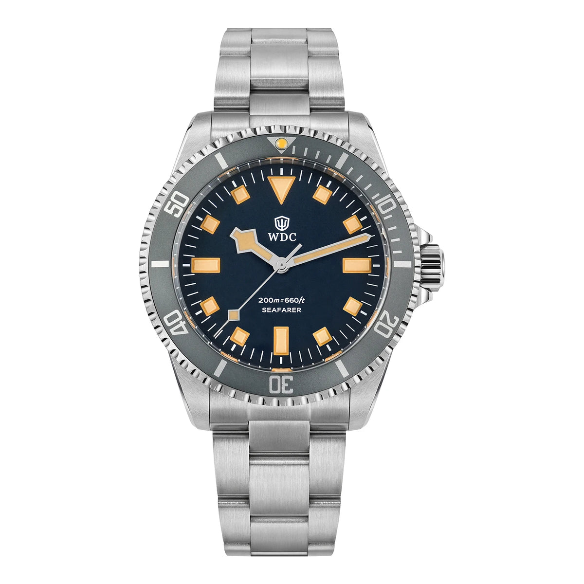 Watchdives WD5513Q 40mm Quartz Diver Watch VH31 Sweep Second Sapphire 200m Waterproof Steel Bracelet BGW9 Lume Mens Watch