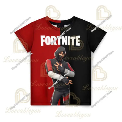 Fortnite T Shirt for Kids Banana Peely T-shirt Men's Women's Tshirt Battle Royale Game T Shirt Harajuku Summer Tops