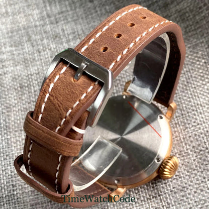 Tandorio 47mm NH35 Diver Men's Automatic Watch CUSN8 Solid Bronze or 316L Steel Case 10ATM Sapphire Crystal Black Dial
