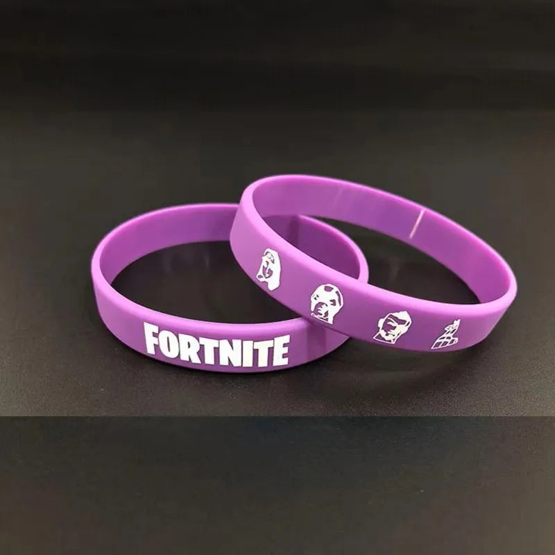 1 piece Red Black Blank Fitness Fortnite Wristband Gift Men's Women's Children's Rubber Silicone Bracelet For Man Wholesale