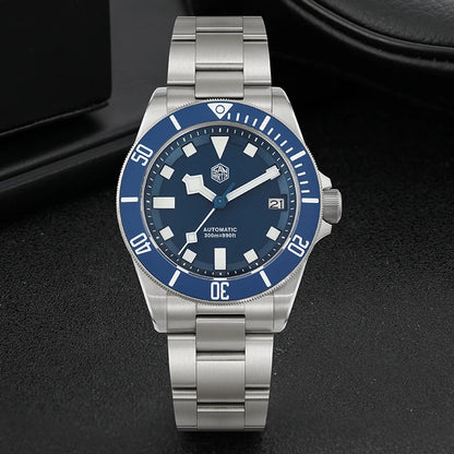 San Martin SN0121TD Titan-Taucheruhr ST2130 Automatikwerk Uhren Grade5 Titan 120 Klicks wasserdicht 300m Armbanduhr