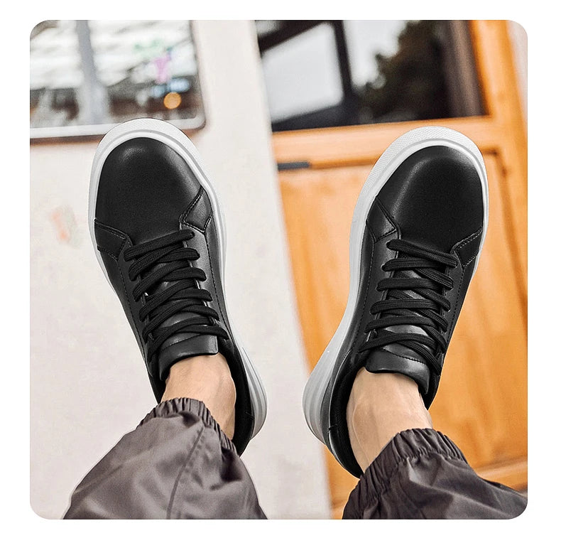 Baskets pour homme, chaussures rehaussantes, semelles rehaussantes, talons hauts de 6 à 10 cm, chaussures en cuir, chaussures de sport, chaussures pour homme
