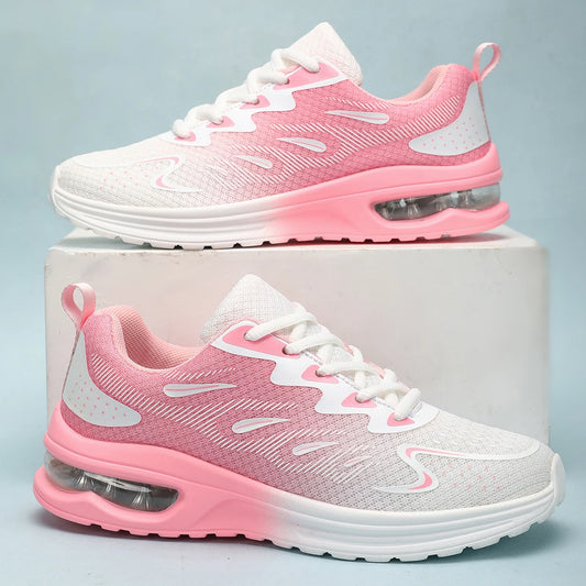 Damen-Sneaker Laufschuhe Damenmode mit Luftkissen und atmungsaktivem Mesh – Tennis- und Sportschuhe