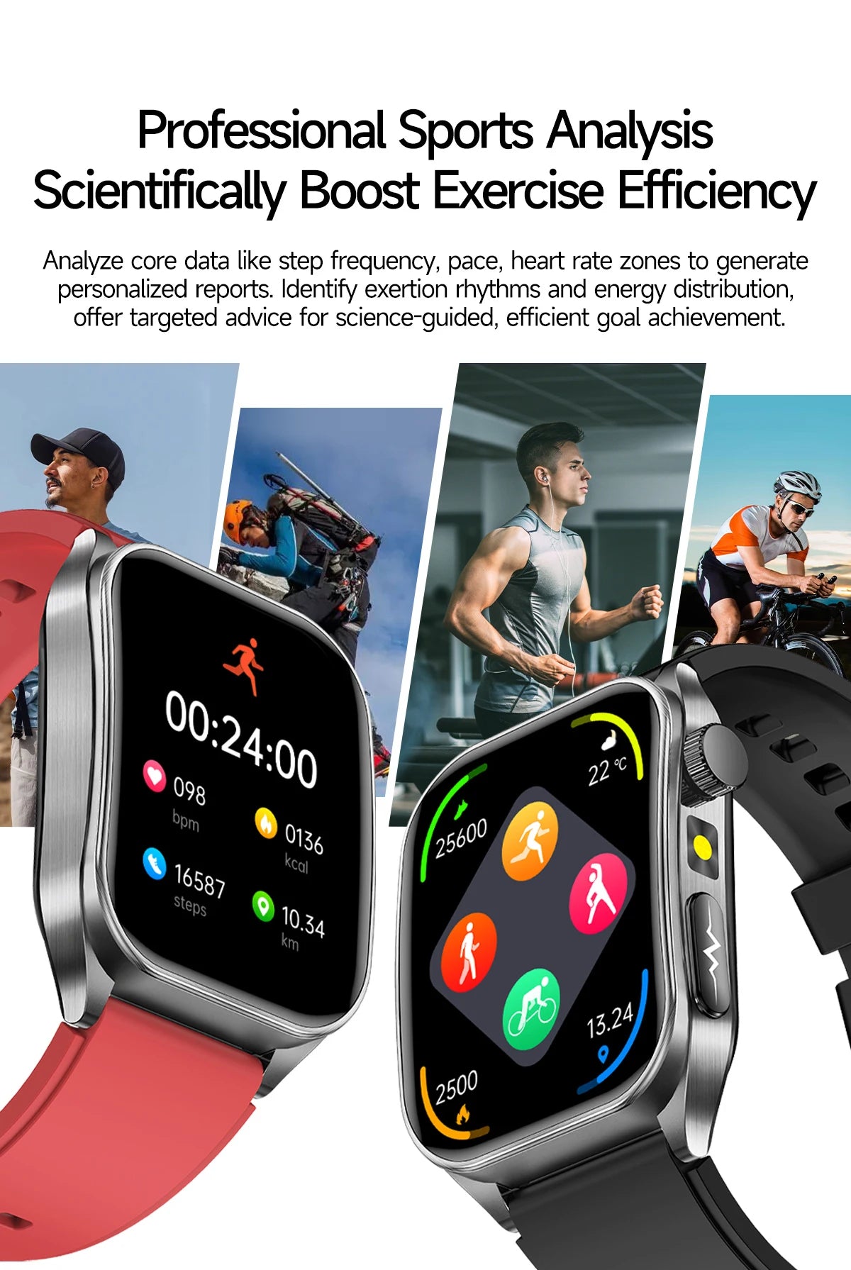 2026 New 650nm Laser Therapy Blood Fat Uric Acid Blood Pressure Smart Watch ECG+PPG Precise Health Monitor Smartwatches For Men