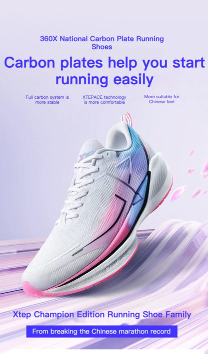 „Xtep 360X Professional“ bėgimo bateliai vyrams su anglies plokštele, skirti maratonui, „PB Sport“ sportiniai bateliai, pagaminti iš lengvos ETPU medžiagos, sportiniai bateliai 976119110080