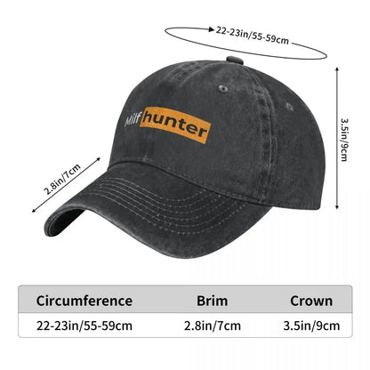 Funny Milf Hunter Baseball Caps Vintage Distressed Washed Headwear Unisex Outdoor Activities Gift Hats Cap