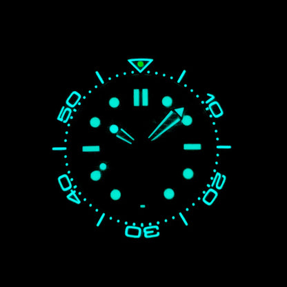 PHYLIDA New Green Dial PT5000 MIYOTA Automatic Watch DIVER 200M Sapphire Crystal Solid Bracelet WR 20Bar
