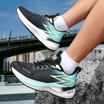 Specialiserede løbesko til maraton, åndbare og lette sportssneakers til mænd og kvinder med carbonplade, komfortable atletiksko med skridsikker sål