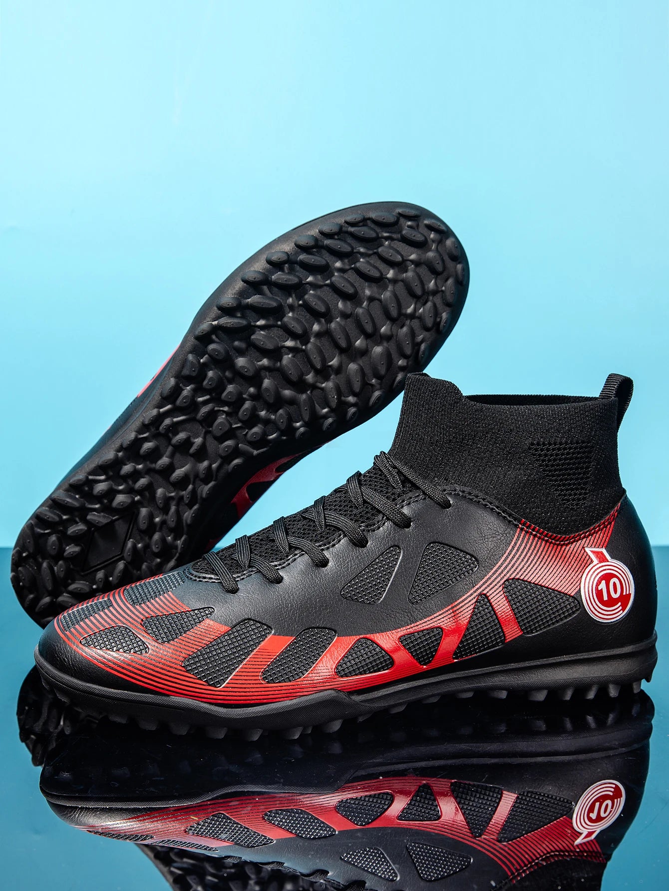 High Quality TF Football Boots for Men and Women, PU Fabric Upper, Rubber Cleats, Non-Slip Training Football Shoes