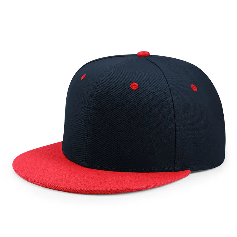 Partihandel 40 färger Justerbara platta snapback-kepsar med skärm Dam Mode Polyester Enfärgad basebollkeps Herr Hiphop Blank sportkeps