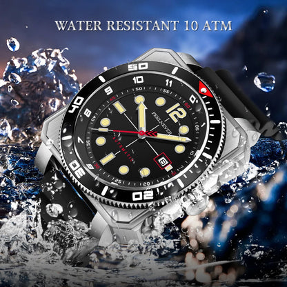 Reloj de buceo automático para hombre FeelNever 8215 con movimiento automático, superluminoso, acero 316, cristal de zafiro, reloj mecánico deportivo masculino