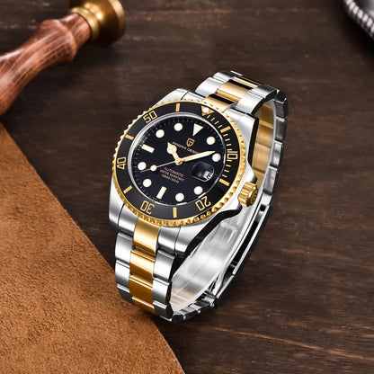 New PAGANI DESIGN Diving Automatic Mechanical Watch Luxury Sports Waterproof Watch Stainless Steel Sapphire Luminous Watch for Men