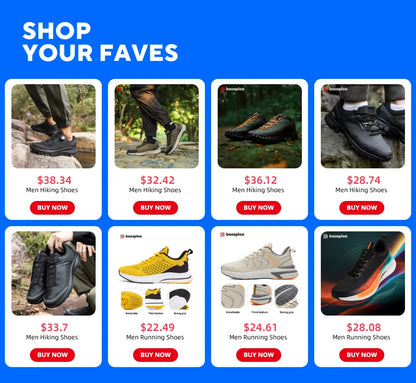 Scarpe da trekking da uomo Baasploa, alta qualità, comode, morbide e impermeabili, sneakers maschili resistenti e antiscivolo per outdoor e arrampicata