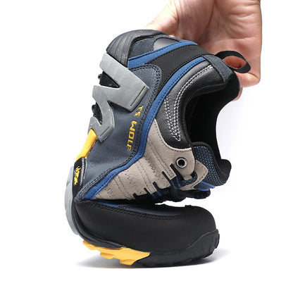 Outdoor-Liebhaber-Trekkingschuhe für Herren, wasserdichte Wanderschuhe, Bergstiefel aus echtem Leder, Woodland-Jagd- und taktische Schuhe