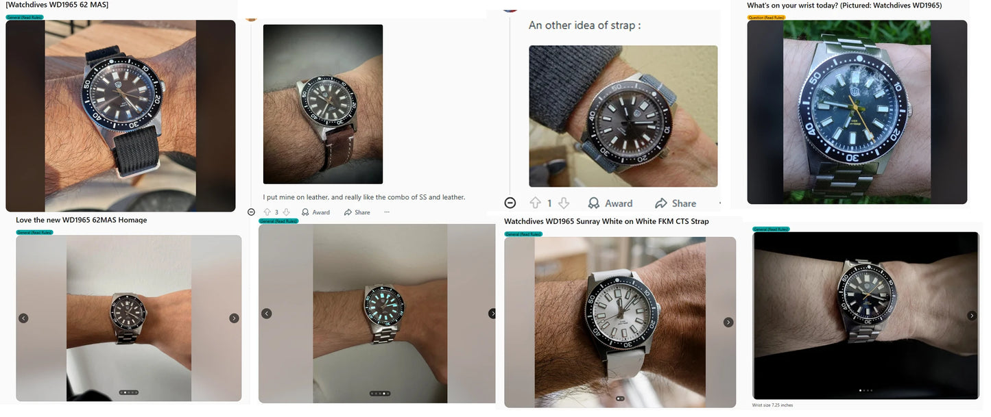 Watchdives Wd1965 V2 Fashion Quartz Wristwatches Vh31 Sapphire Man Watches Luxury Stainless Steel 200M Waterproof Diver Watch