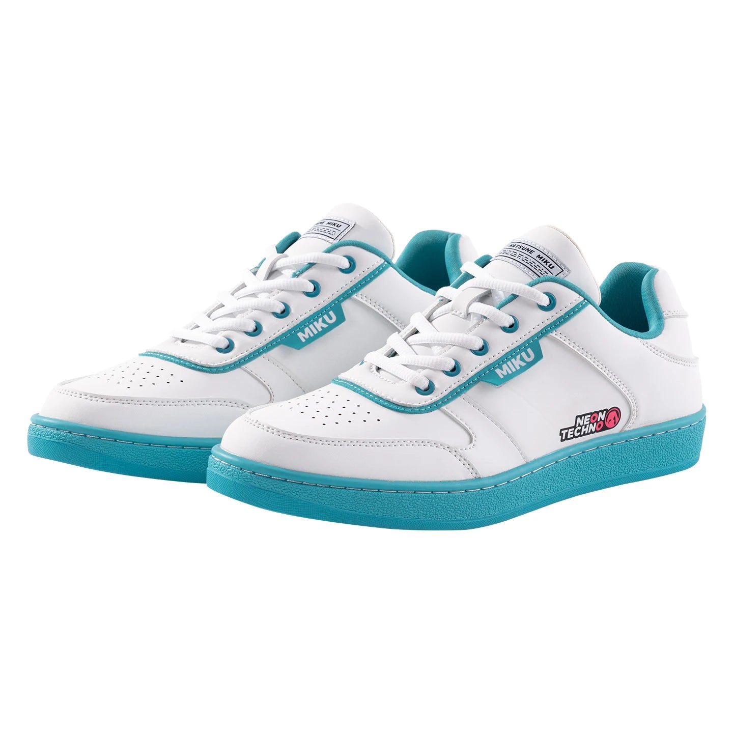 Moeyu Hatsune Miku Shoes for Women and Men Vocaloid Cosplay Anime Sneakers Tennis Lace-Up Sport Athletic Running Casual Shoes
