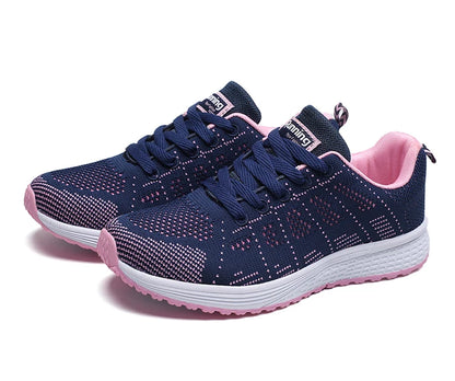 Damen-Flache Schuhe, Schnürschuhe, Freizeitsneaker, Damenschuhe, weiche Zapatos Mujer, große Größen