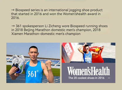 361 Degrees BIospeed 3.0 PRO Men's Running Shoes Sports Professional Marathon Lightweight Breathable Female Sneakers 672412208