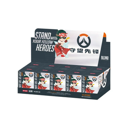 POP MART Overwatch Play of The Game serijos paslaptinga akloji dėžutė – kawaii stiliaus žaislai, dekoratyvinės figūrėlės, namų dekoras, staliniai modeliai-lėlės