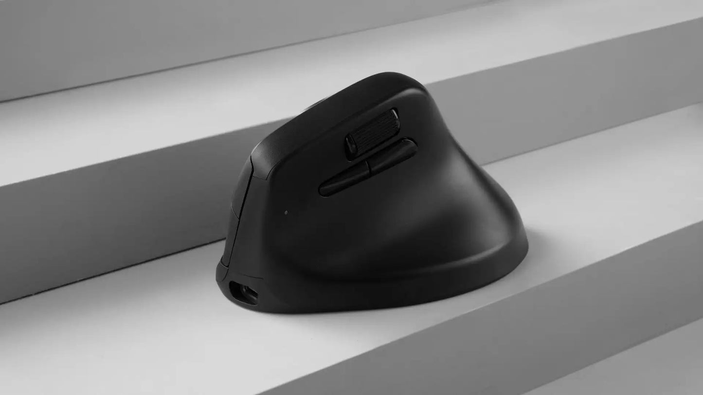 Ratón ergonómico inalámbrico Keychron M5 óptico con tasa de sondeo 8K, 2.4GHz y Bluetooth, Type-C, sensor 3950