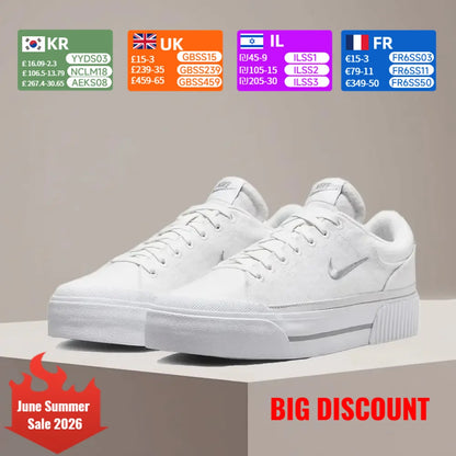 Nike Court Legacy: suela con diseño para aumentar la altura, amortiguación cómoda y antideslizante, zapatillas deportivas duraderas FZ2606-100