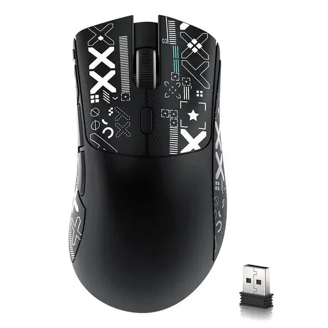 ATTACK SHARK R1 59g ultralätt mus med PAW3311, 18000DPI, 400IPS, 40G, 1000Hz, Tri-Mode, Broadcom BK3633 Master, 20 miljoner klick