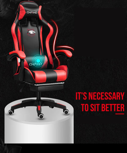 2025 New Computer Chair Green Gaming Chair PU Leather Office Swivel Chair Lift Bedroom Furniture Fashion Sillas Gamer Chair
