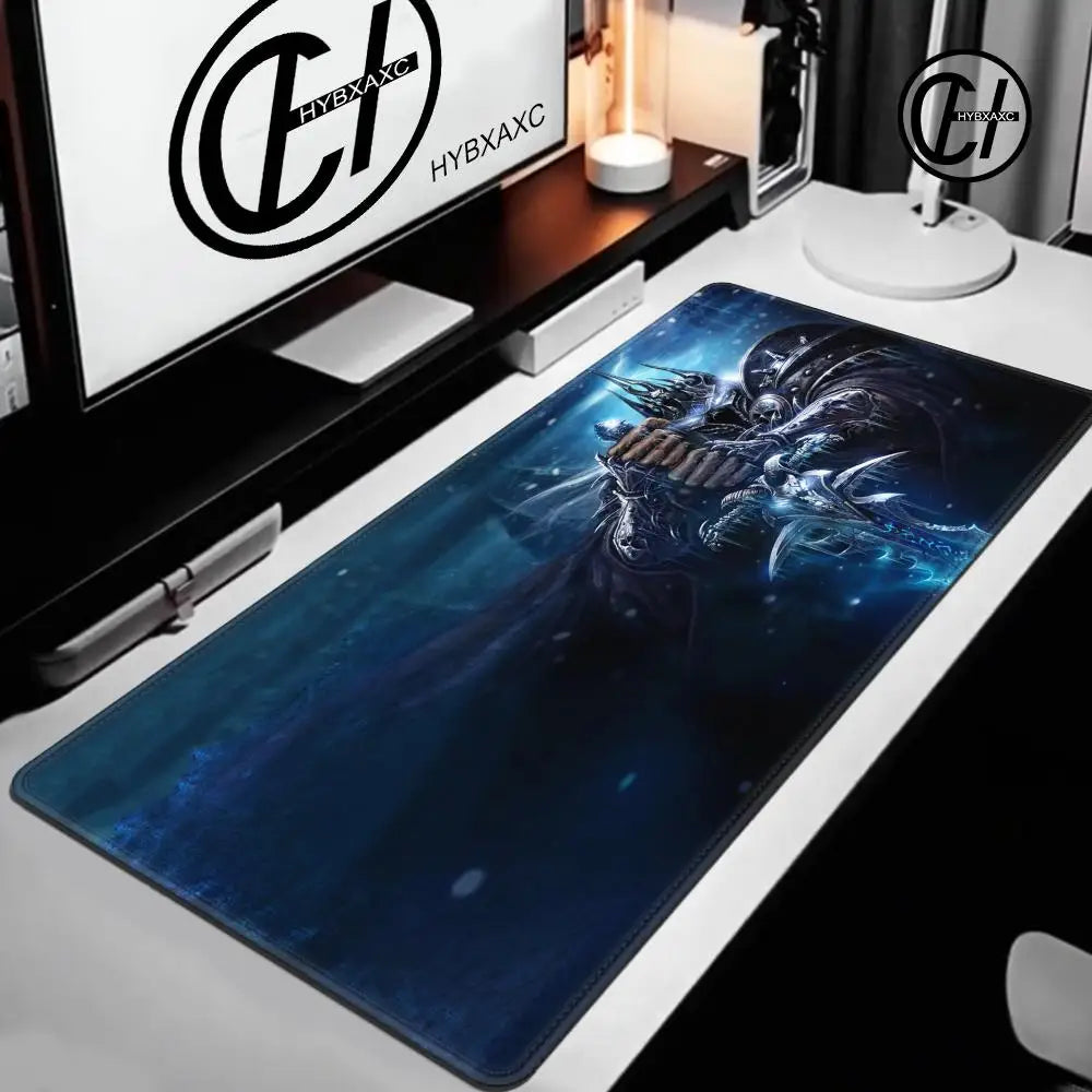 World of Warcraft Lich King Mouse Pad PC HD Anime Gaming Accessories Keyboard Mousepad Laptop XXL Game Cabinet Desk Mat Carpet