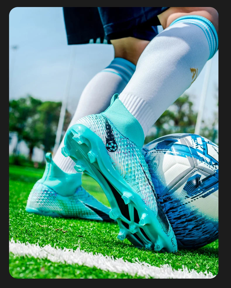 Men's Soccer Shoes Kids Football Boots Women Professional Soccer Cleats Antiskid Chaussure TF/FG Outdoor Athletic Football Shoes