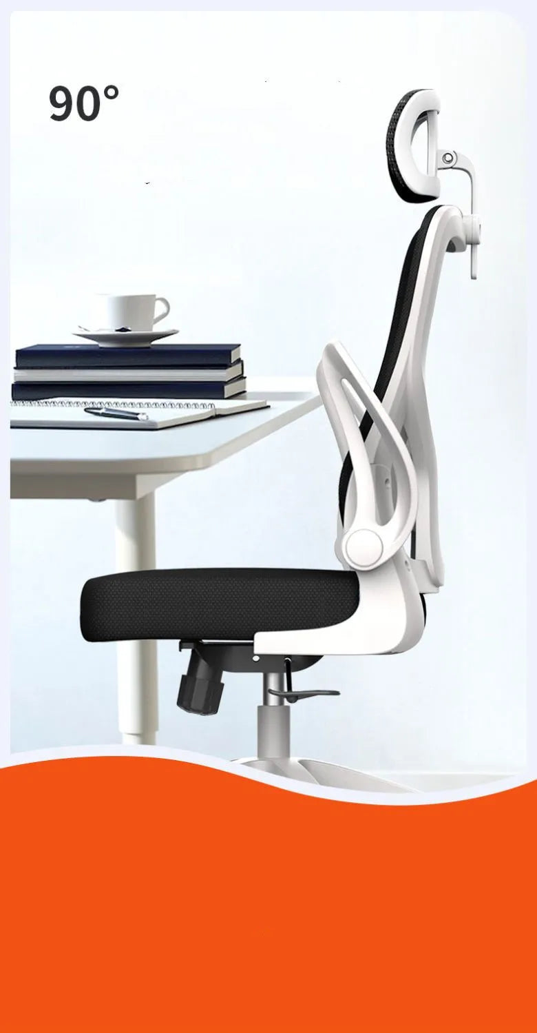 Bluesdeer-Chaise de bureau en maille réglable, chaise de travail à dossier haut, soutien lombaire, repos de sauna réglable, recommandé pour la maison
