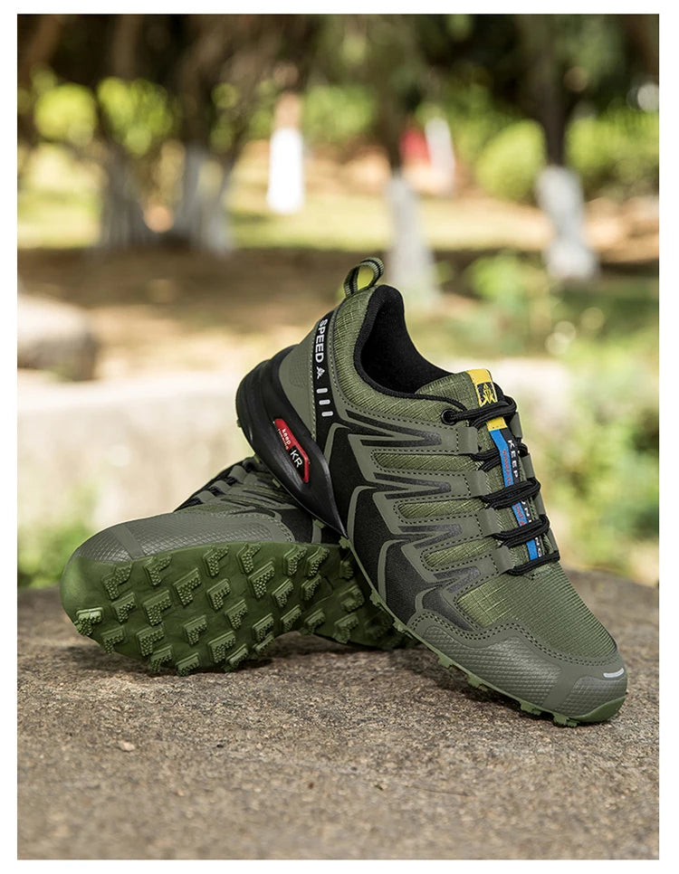 Men's Hiking Shoes Waterproof Non-slip Hiking Hiking Sports Shoes Camping Training Hunting Tactical Shoes Men's Cycling Shoes