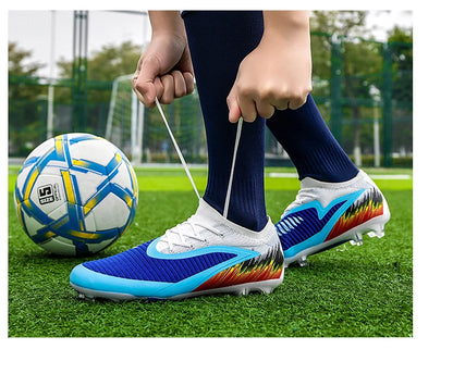 New Men Football Boots Training Ultralight Outdoor Drop Shipping Soccer Shoes Cleats Shoes Soccer Long Spikes FG Non-Slip