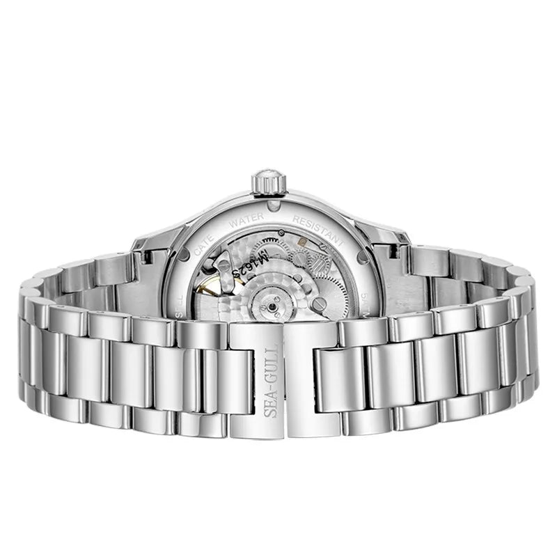 Seagull Flywheel Series Men's Watch Xidong Mechanical Watch 316L Precision Steel Band 39mm Business Watch Relojes Para Hombres