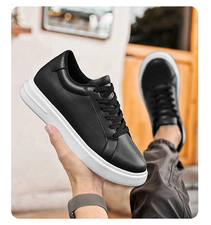Baskets pour homme, chaussures rehaussantes, semelles rehaussantes, talons hauts de 6 à 10 cm, chaussures en cuir, chaussures de sport, chaussures pour homme