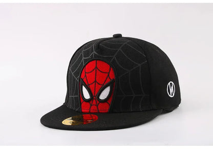 *2026 Anime Cartoon Spiderman Hats for Kids Toddler Baby Baseball Cap Spring Summer Children's Snapback Hip Hop Adjustable Caps