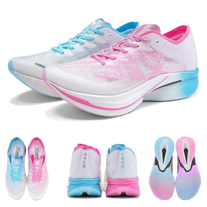 IRUNSVAN Chaussures de sport à semelle en carbone Chaussures de course à pied professionnelles pour marathon Chaussures de jogging respirantes et amortissantes unisexe 095