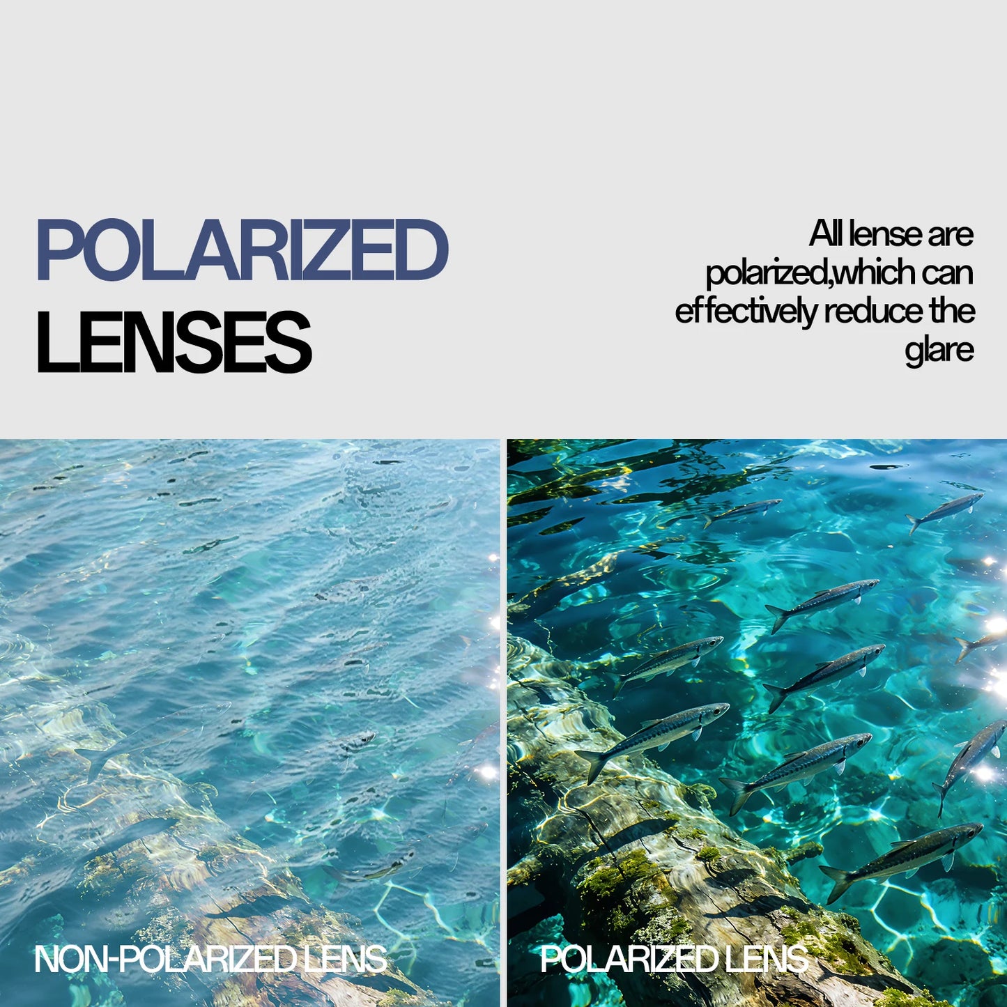 KAPVOE Outdoor Polarized Fishing Sunglasses Beach Ocean Sea Fishing Cycling UV400 MTB Sunglasses Bicycle Sports Hiking Eyewear