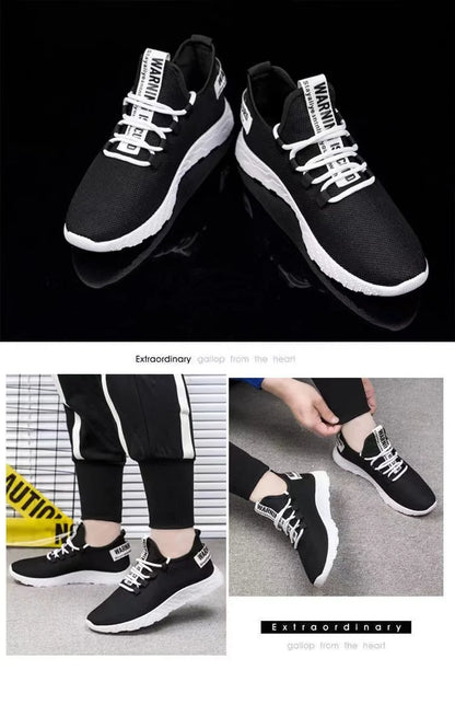 Męskie sneakersy casualowe, lekkie sportowe buty z siateczki na lato, męskie buty outdoorowe z miękką podeszwą, oddychające, wygodne, modne buty do biegania