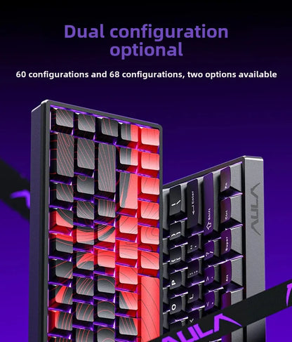 Aula Win60He Magnetic Switch Keyboard Wired Win 60 HE Mechanical Keyboard Esports Gamer Win68 Keyboards Custom Win60 He Gifts