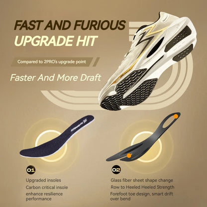 361 Degrees BIospeed 3.0 PRO Men's Running Shoes Sports Professional Marathon Lightweight Breathable Female Sneakers 672412208