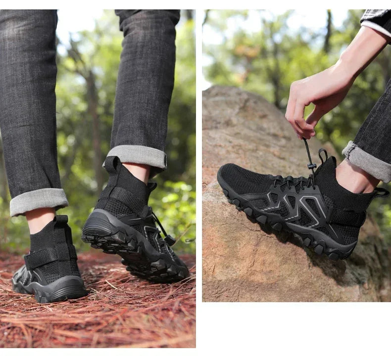Unisex, andningsbara, snabbtorkande skor för fiske och vattensport, sommar, uppströms, barfota vattenstövlar, utomhus, halkfria damstrandskor