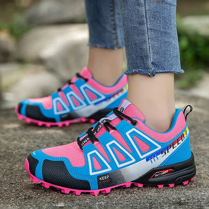 Women's Hiking Shoes Waterproof Outdoor Sports Shoes Women's Walking Travel Sports Shoes Bicycle Sports Shoes Running Shoes