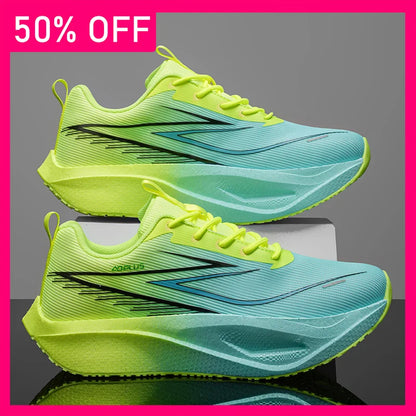 Zapatillas deportivas unisex de malla transpirable, modernas y profesionales, para running y fitness al aire libre, cómodas, con cordones, para hombre