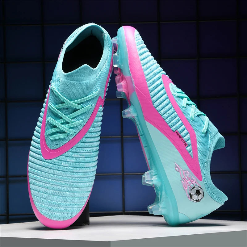 Neue Fußballschuhe für Herren, rutschfeste Fußballschuhe für Erwachsene, Outdoor-Sportschuhe für Jungen, lange Stollen, atmungsaktive und bequeme Trainings- und Wettkampf-Cleats